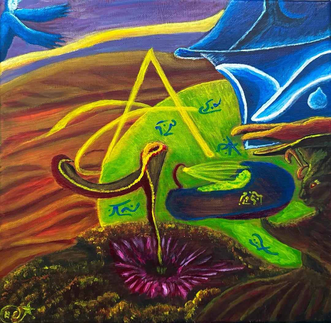 Visionary Spiritual Wall Art Print –transformation, Mystical Artwork ...