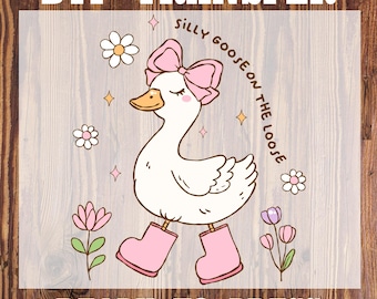 Silly Goose Heat Transfer Print: Preppy Sarcasm DTF