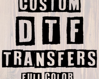 Custom DTF Transfer: Full Color Heat Transfer Print