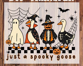 Spooky Goose Halloween DTF Heat Transfer Print