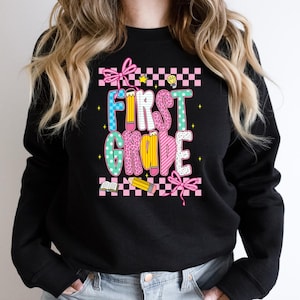 Preppy Back To School Ready To Press, Coquette Teacher Dtf, First Day Of School Dtf, Preppy Teacher Dtf, First Grade Dtf, Kindergarten Dtf