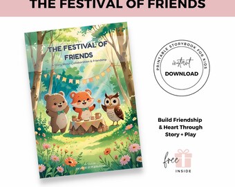 Vriendschap en erbij horen SEL-verhaal | Afdrukbaar boek + bonusactiviteiten | "Het Vriendenfestival"