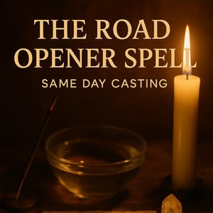 The Road Opener Spell, Powerful White Magic - Positive Candle Burning - Clear Paths to Success, Experienced Caster