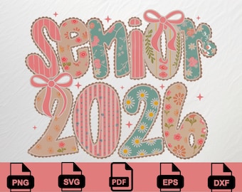Coquette Lace afstuderen senior 2026 png, preppy klas van 2026 sublimatieontwerp, afgestudeerd 2026 png, middelbare school shirtontwerp png