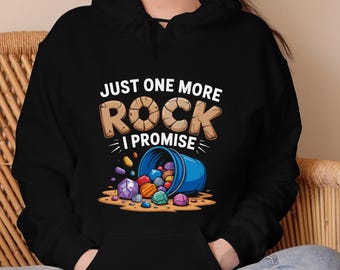 Just One More Rock I Promise | Funny Rock Collector svg png eps pdf dxf | Geology Rockhound Gemstone Digital Design for Cricut & Silhouette