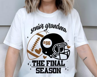 Senior Football Mom 2025 SVG: The Final Quarter Design (Digital Download)