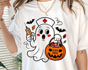 Halloween Nurse png svg eps pdf dxf | Cute Nurse Pumpkin Candy Design | Spooky Healthcare Clipart | Halloween RN Shirt Digital Download