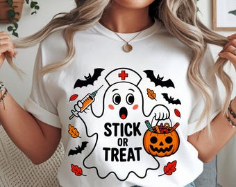 Halloween Nurse png svg eps pdf dxf | Cute Nurse Pumpkin Candy Design | Spooky Healthcare Clipart | Halloween RN Shirt Digital Download