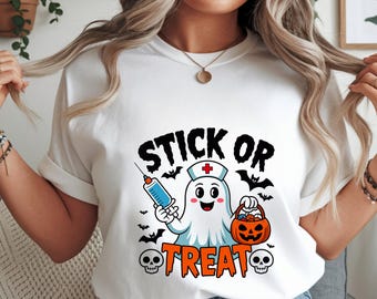 Halloween Nurse png svg eps pdf dxf | Cute Nurse Pumpkin Candy Design | Spooky Healthcare Clipart | Halloween RN Shirt Digital Download
