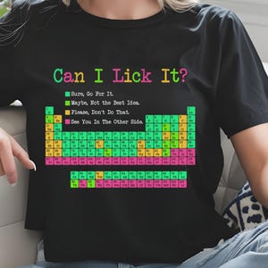 Posso leccarlo? Divertente ultimi giorni di scuola Tavola periodica degli elementi PNG, download digitale, ritorno a scuola PNG, insegnante - png svg eps pdf dxf