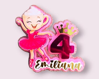 Cake Topper/ Capuchin Ballerina/ Cake Topper/ Party Decoration/ Birthday Cake Topper/ Cake Topper/ Birthday
