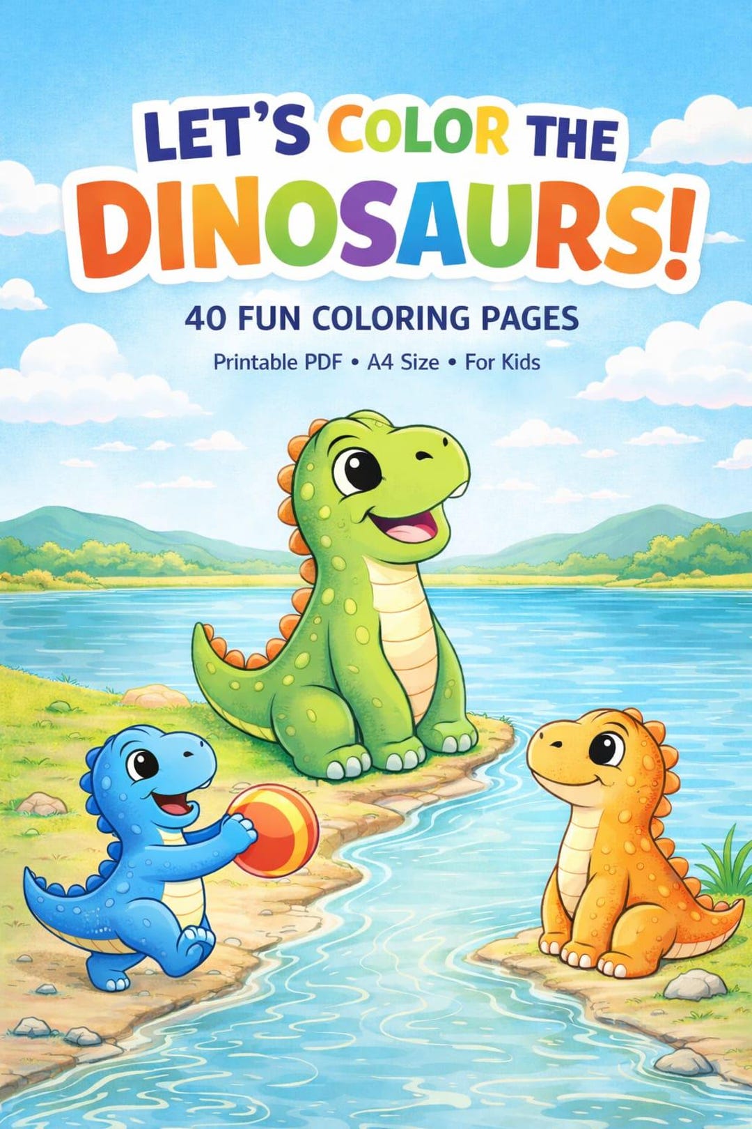 Dinosaur Coloring Book for Kids | Fun Dino Coloring Pages | Printable ...
