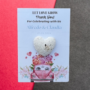 Bulk Custom Wildflower Seed Packets for Bridal Shower Wedding Favors, Let Love Grow, Personalized Favors for Guests, Flower Seed Envelopes