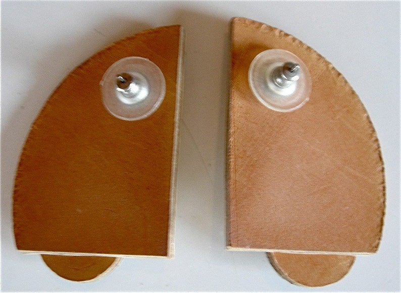 Fun, Whimsical, Lightweight Leather Earrings image 2