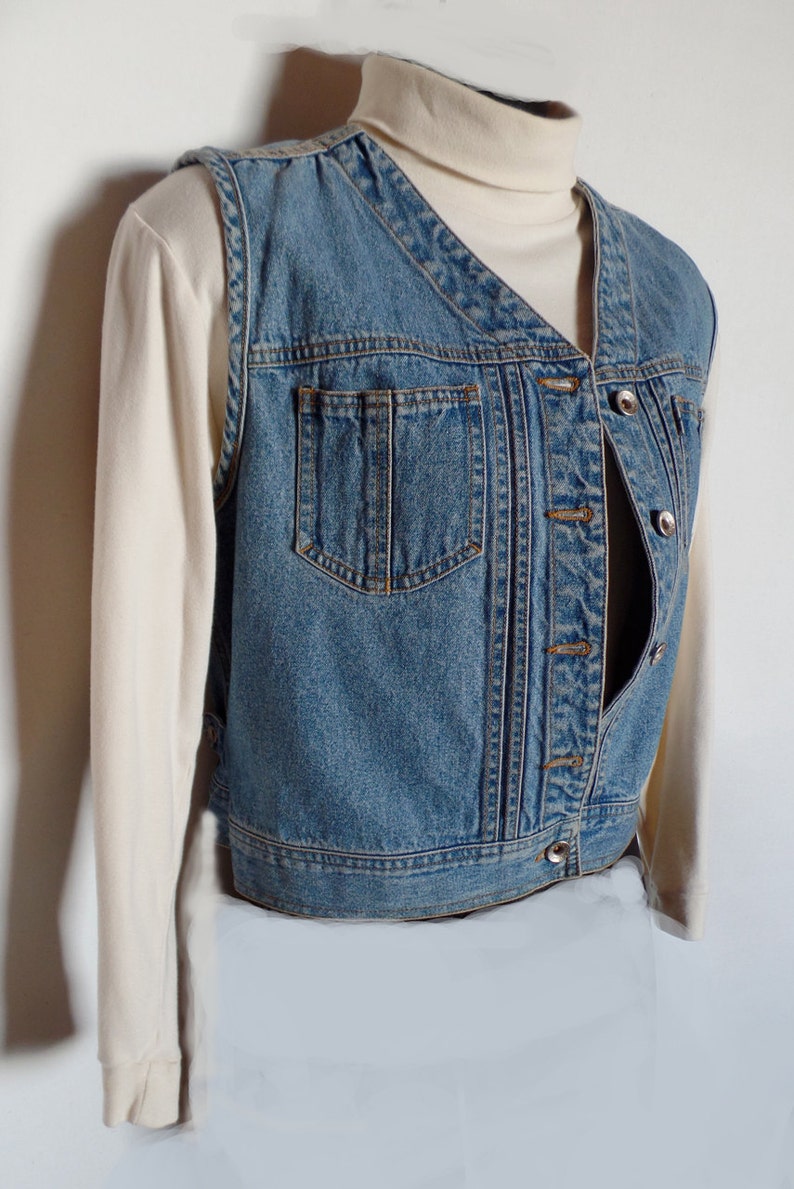 Vintage Levi Strauss & CO Denim Vest US 10-12 image 2