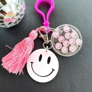 Smile Smiley Keychain Bag Purse Charm