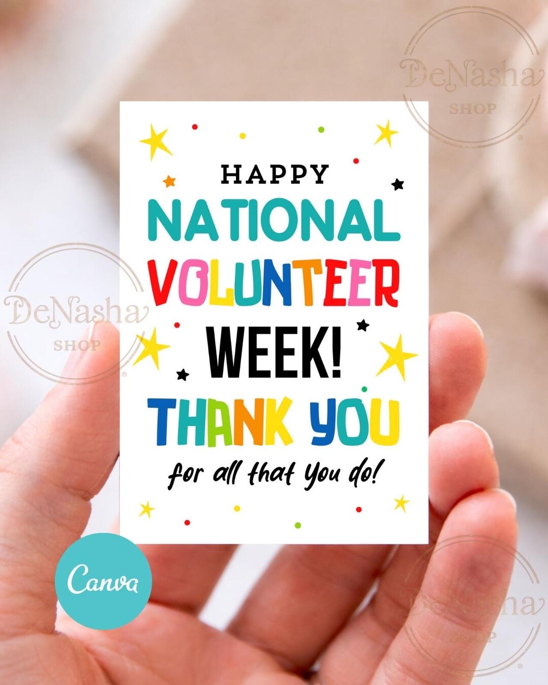 Volunteer Appreciation Gift Tags: Printable Thank You (digital Download ...