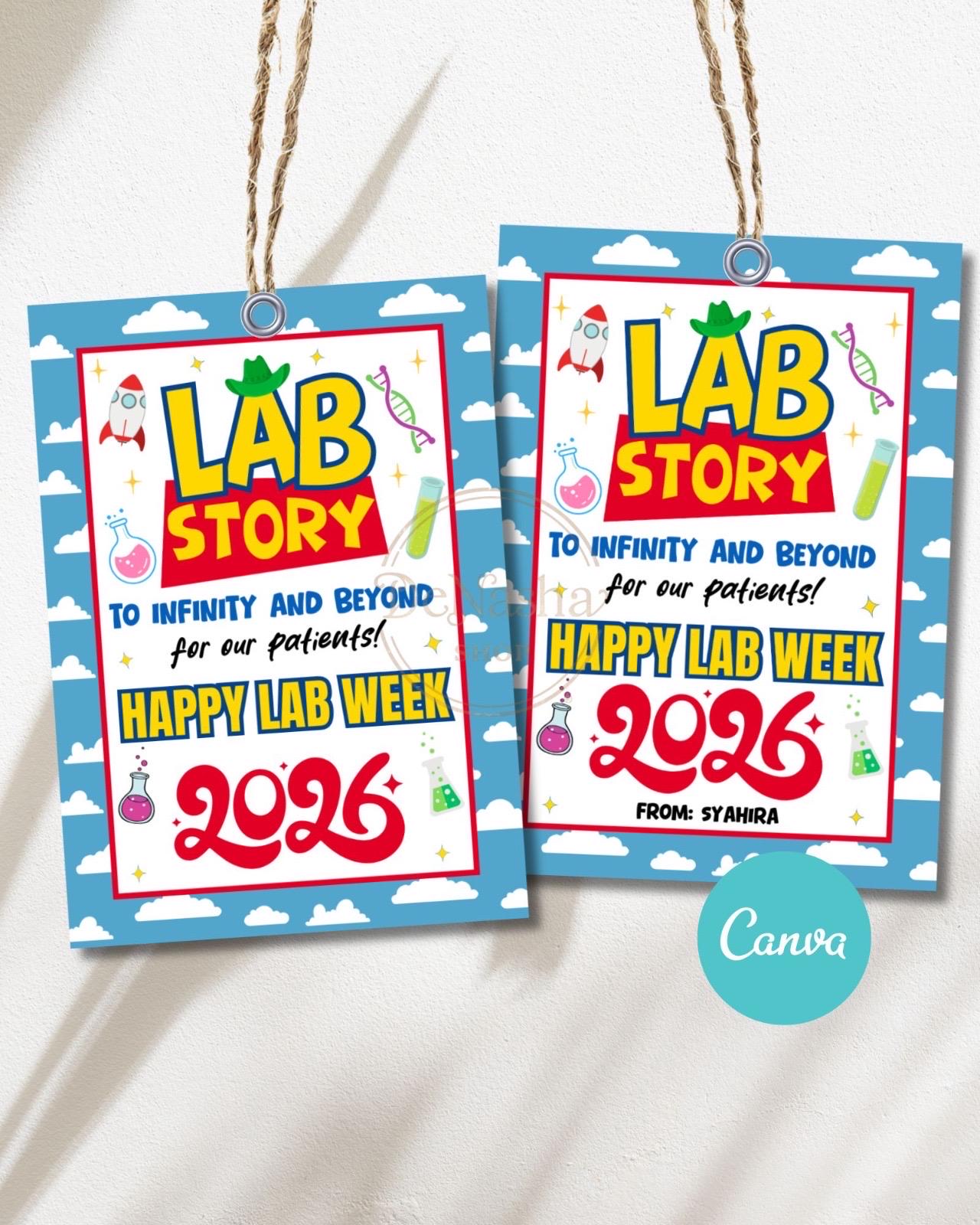 Lab Week 2026 Printable Sign | Lab Story to Infinity and Beyond for Our ...