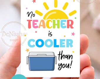 Druckbare Geschenkanhänger Lehrer Cooler, Kein Lehrer ist Cooler als du