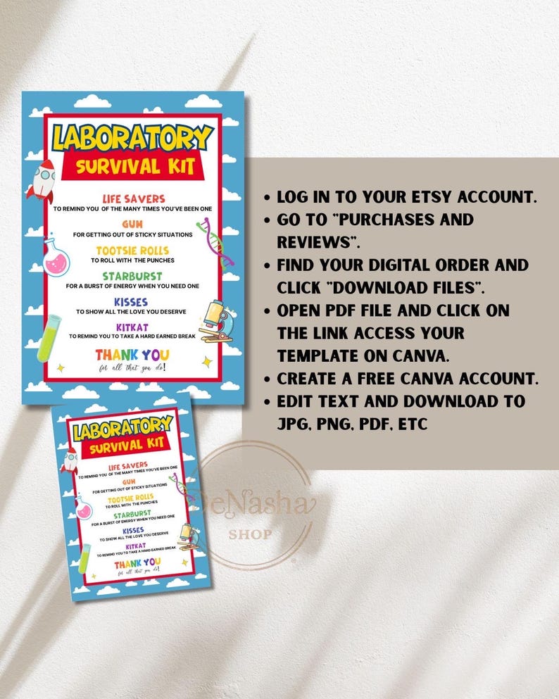 Lab Week 2026 Printable Survival Kit | Lab Story to Infinity and Beyond ...