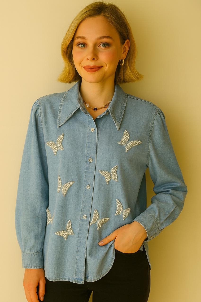 Camisa vaquera con pedrería España