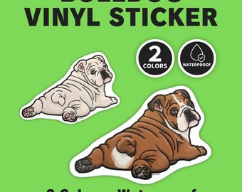 Bulldog-sticker | Kijk je? | 2 kleuren | BUHIDA