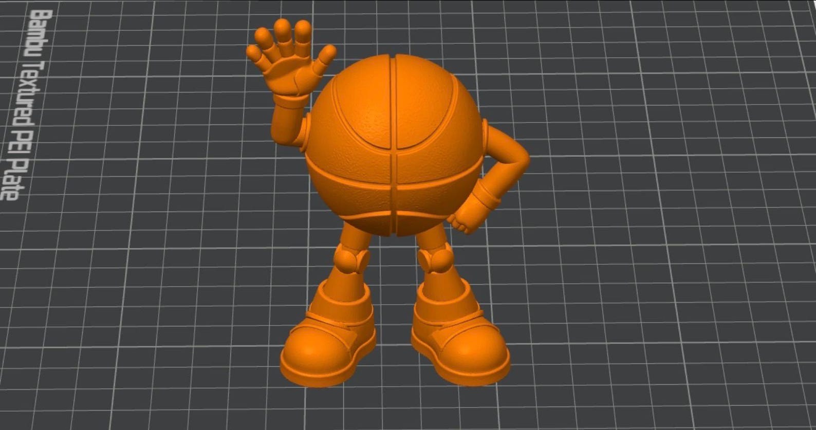 Stl File Sports Basketball STL Easy Print | 3D Printable Basketball Figure | STL ...