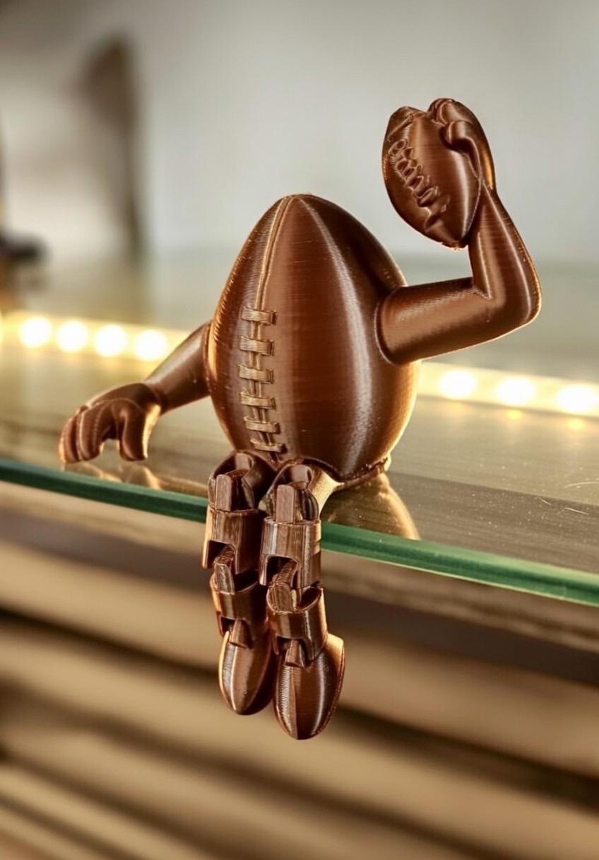 Stl File Sports Articulated American Football STL File Rugby Ball STL for 3D Printing ...