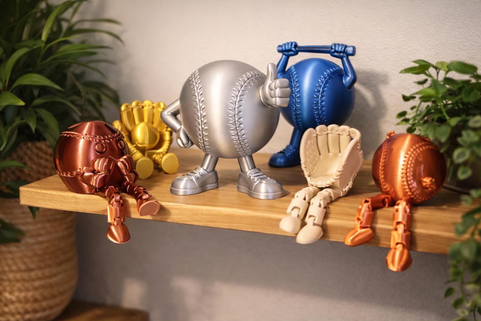 Baseball STL File for 3D Printing | Best Selling Baseball Desk Decor ...
