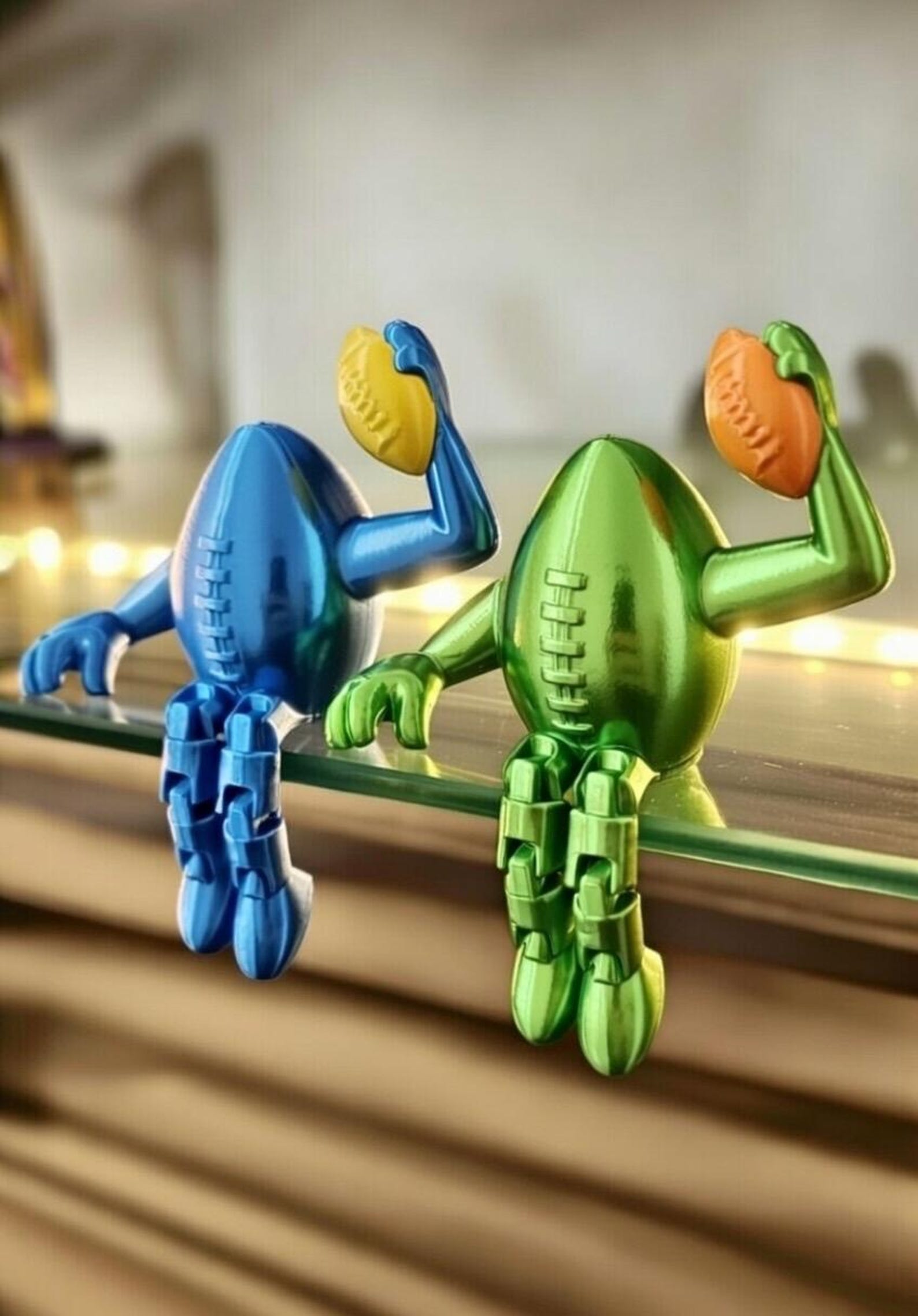 Stl File Sports Articulated American Football STL File Rugby Ball STL for 3D Printing ...