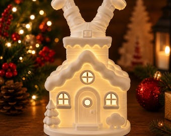 Christmas Decor 3D, Christmas Decor STL, Santa Chimney Stl, Christmas Lantern, Christmas House, Christmas Decor, 3D Print Stl,christmas gift