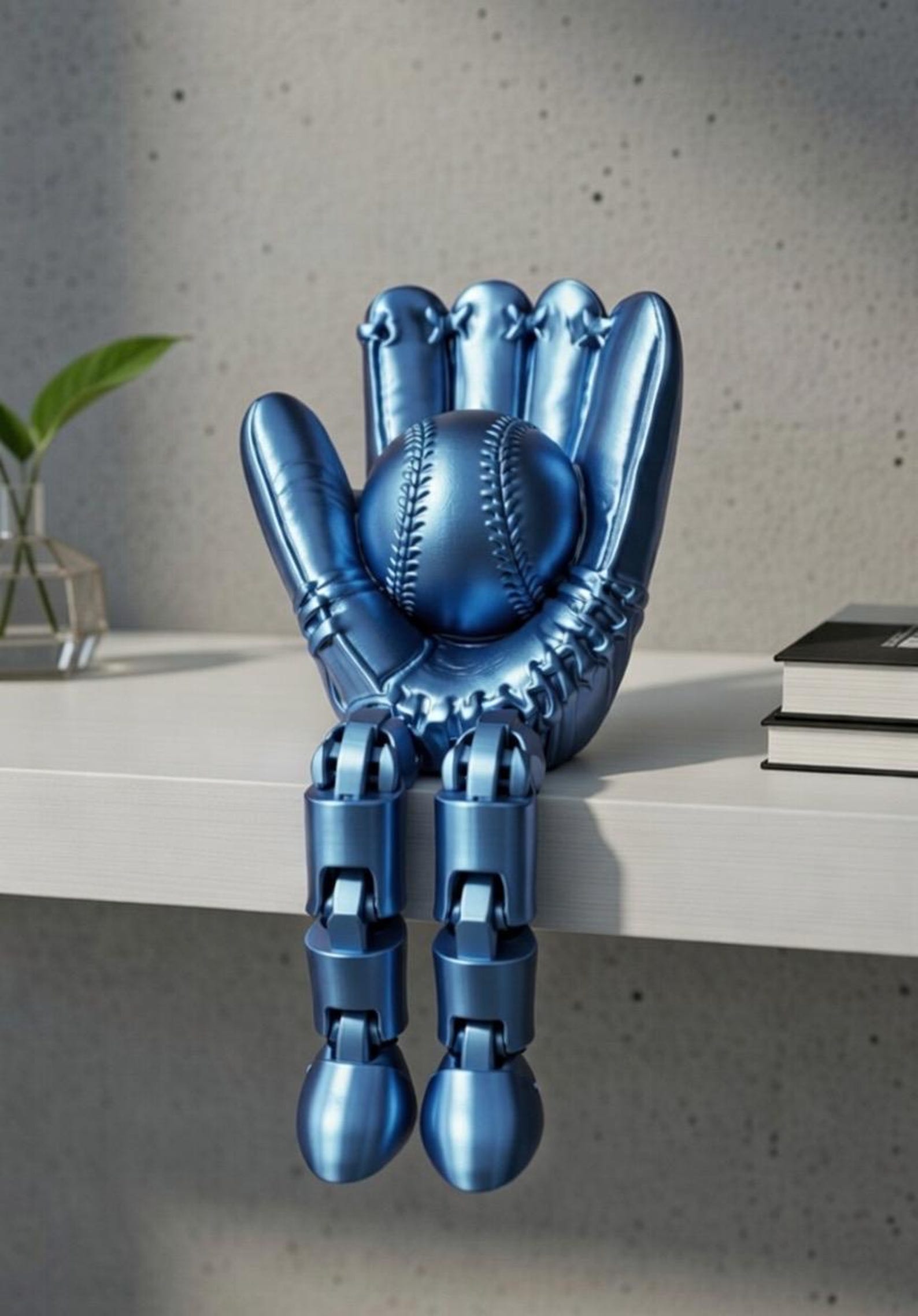 Flexi Baseball Fidget Toy Stl.articulated Desk Toy.print in Place 3D ...