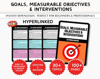 Therapy Goals Guide: Measurable Objectives & Interventions (PDF File)