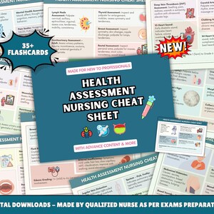 Health Assessment Flashcards, Complete 2026 Edition, Hyperlinked, (Digital Downloads)