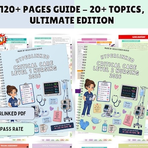 NEW Critical Care Nursing Study Guide, 120+ Pages, 20+ Topics Hyperlinked 2026 (Digital Download)