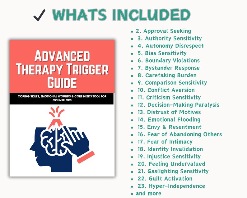 Trigger Topic Therapy Triggers Guide | Coping Skills, Emotional Wounds & Core Needs ...