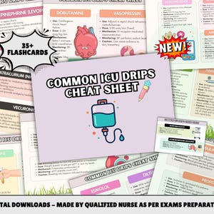 Tarjetas didácticas sobre infusiones comunes en la UCI, edición completa 2026, con hipervínculos (descargas digitales).