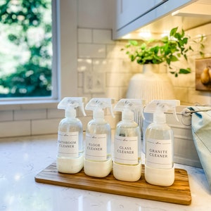 Cleaning Labels • Countryside Collection • Water and Oil Resistant Stickers • Cleaning Organization Stickers • Design by The Dweling Company