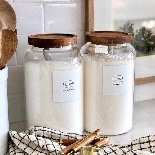 Pantry + Organization Labels • Modern Minimalist Design