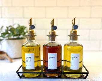 Olie- en azijnlabels • Waterproof Mercantile Collection