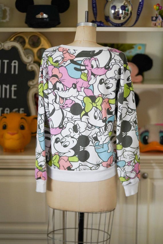 Authentic Disney Pre-Loved Character Collage Swea… - image 4