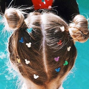 Disney Mickey Mouse Ears HAIR SWIRLS set of 6