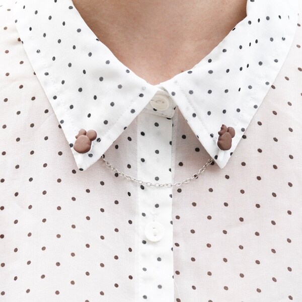 MOUSE ICE CREAM Bar Inspired Sweater & Collar Pins
