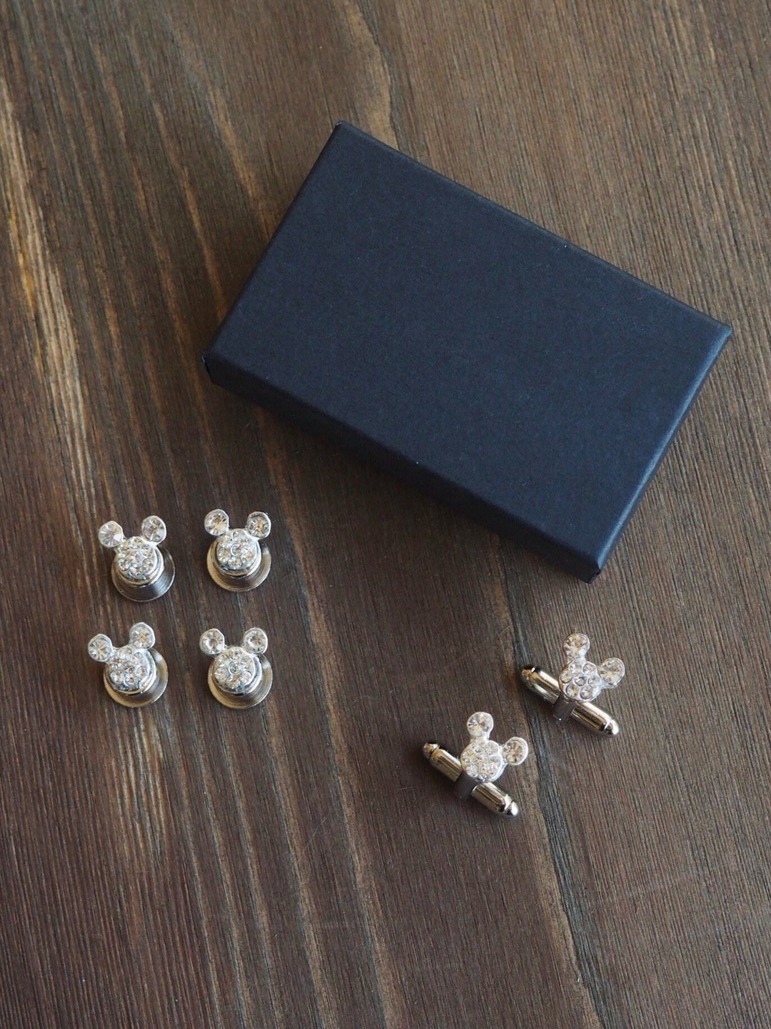 VAMA Silver Plated White Cufflinks Button Formal Shirt Kurta Blazer Suit Tuxedo Studs Buttons