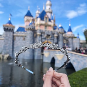 Mickey Mouse Ear Rhinestone Headband - Disney - Silver