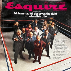 ESQUIRE Magazine  November 1969  Back Issue  Muhammad Ali Defends his Title  Yippie Culture  Jerry Rubin John Steinbeck Car and Product Ads