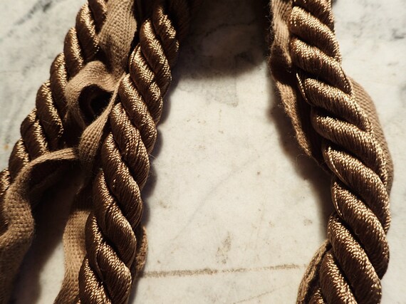 Decorative Brown Silk Rope Trim Or Cording With Tape For Etsy