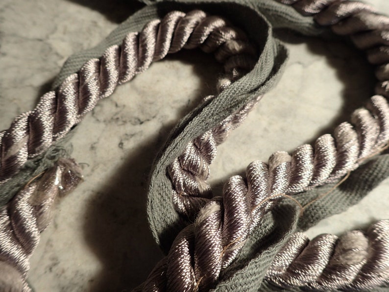 Download Designer Decorative Silver Gray Rope Trim Silk Cording with | Etsy