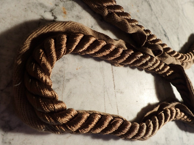 Download Decorative Brown Silk Rope Trim or Cording with Tape for | Etsy