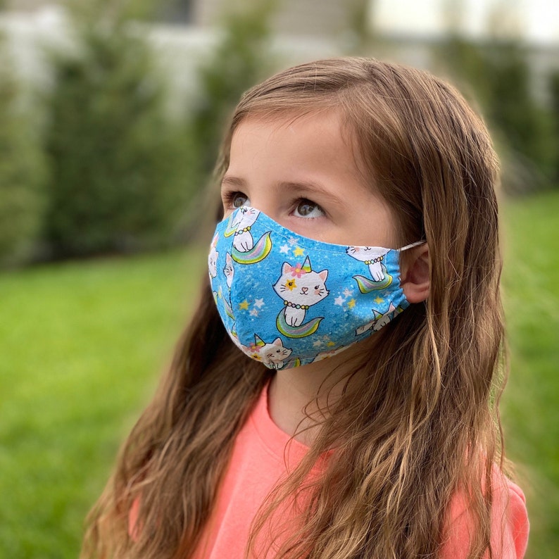 Child Face Mask Mask for Girl Child Mask Girl Mask Cat Etsy